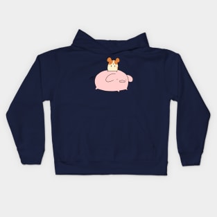 Hamster and Pig Kids Hoodie